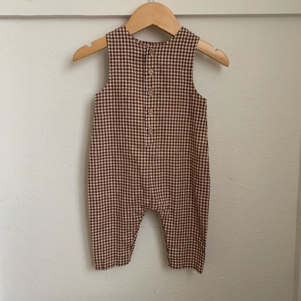 Rylee & Cru Linen Baby Jumper 0-3 Months